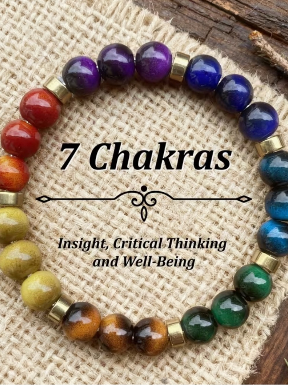 1-Tiger Eye beads bracelet 
7 Chakras Multicolor Bead - Energy Balancing